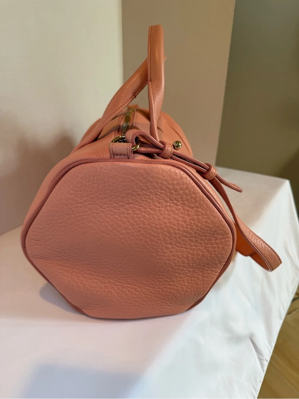 Authentic Alexander Wang Rocco Satchel Blushed Pink Pebbled Leather